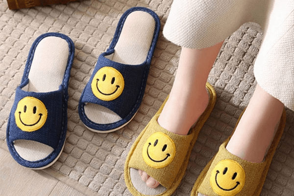 스마일  린넨 실내화 거실화 4컬러