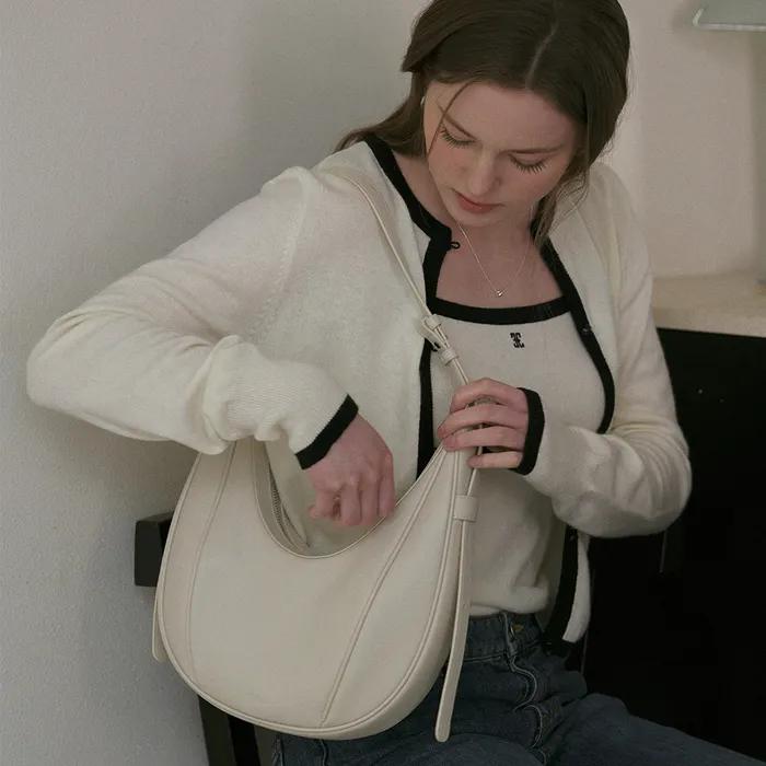 OVAL BAG_PLAIN [2COLOR]