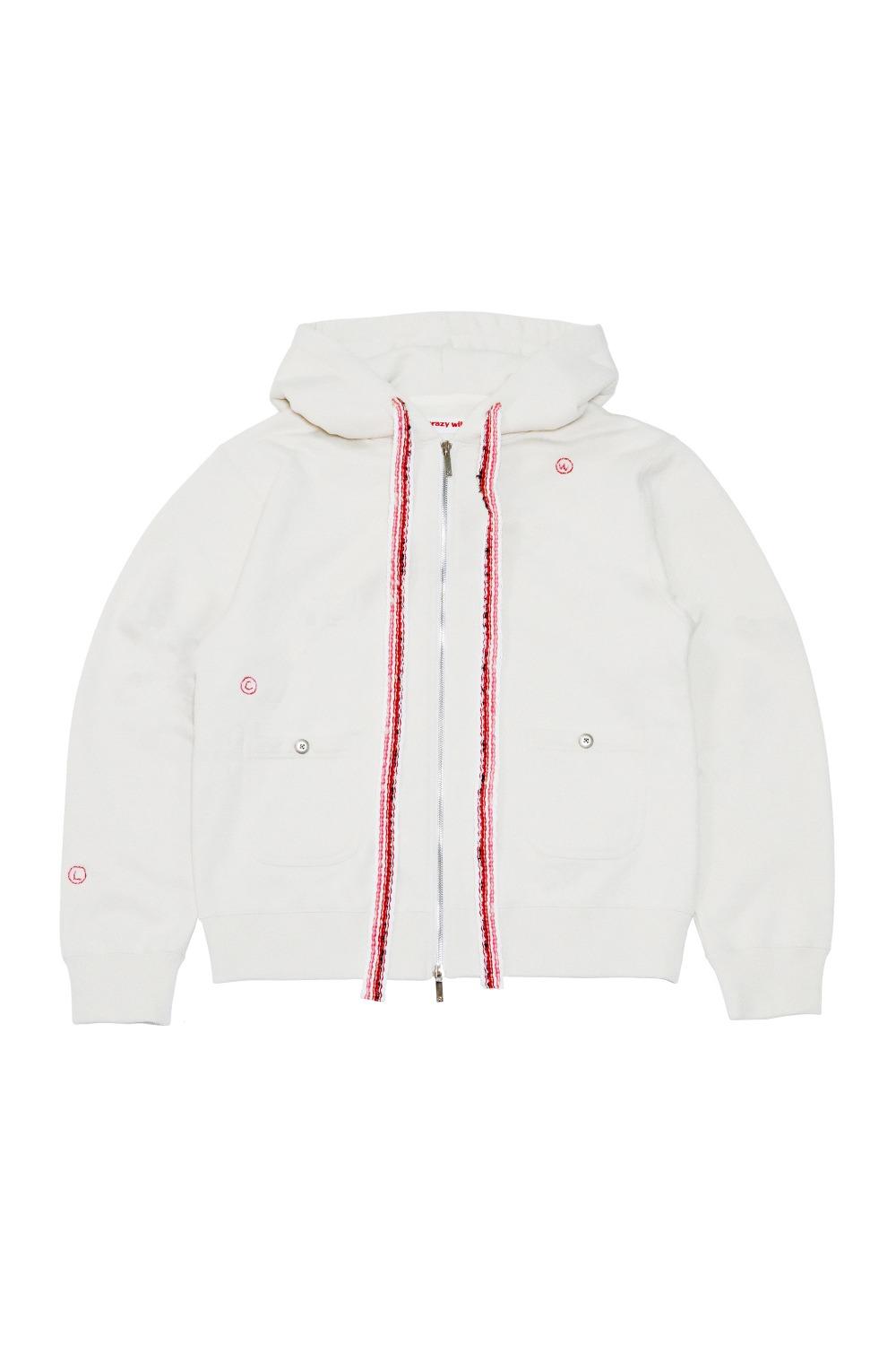 LCWM RING BAND-WEAVE HODDIE Ivory