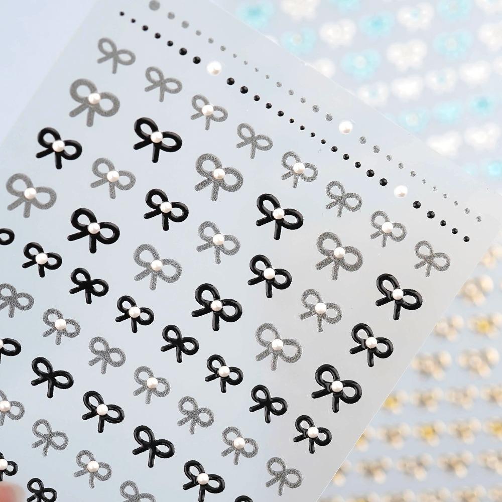 3D엠보 네일스티커-181 리본 매듭 와이어