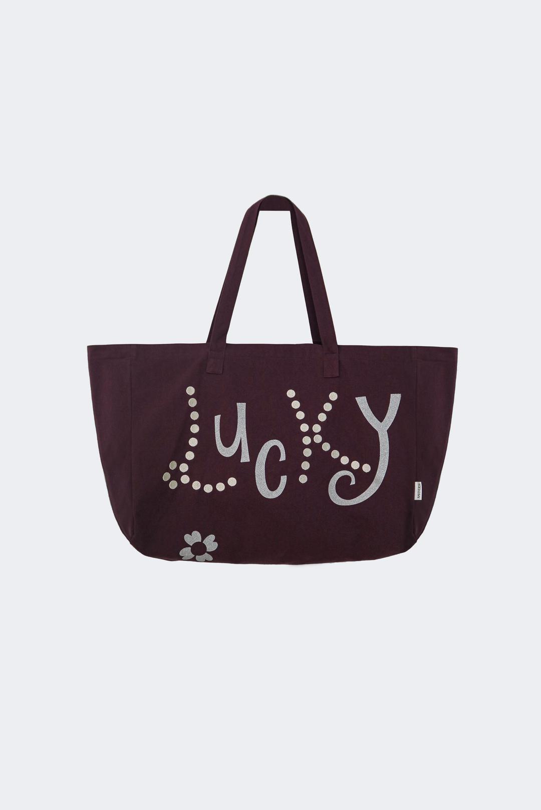 {Special} Lucky Tote Bag_Burgundy