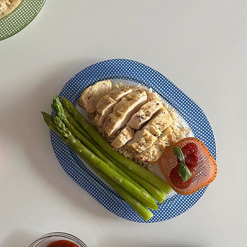 에딩 체키 라인 오벌 플레이트 2 size 4 colors