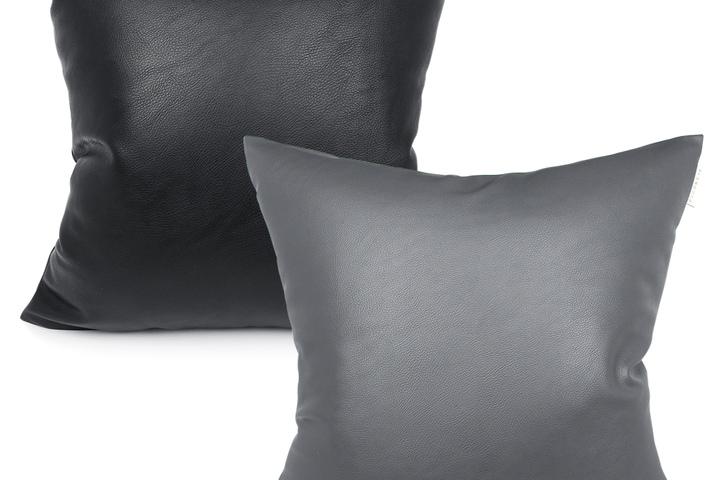 베이직 가죽 쿠션커버 쇼파쿠션 거실 40 50 카페 북유럽 2size