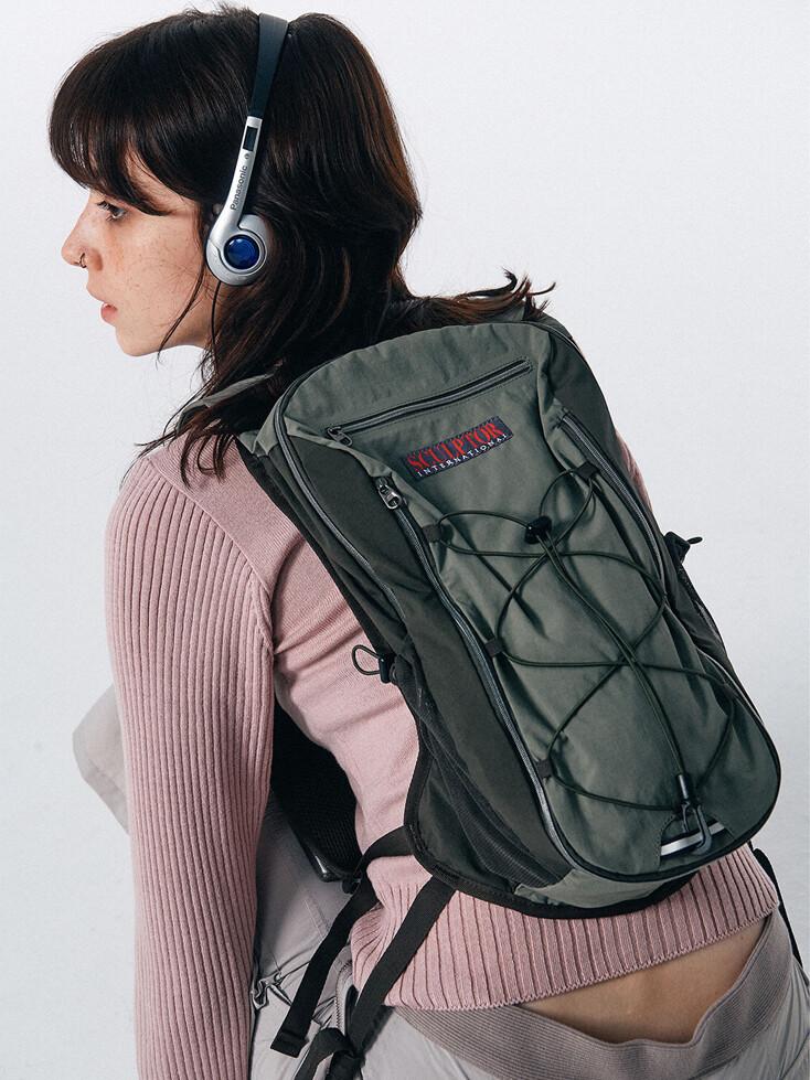 Light Weight Backpack Khaki / Charcoal