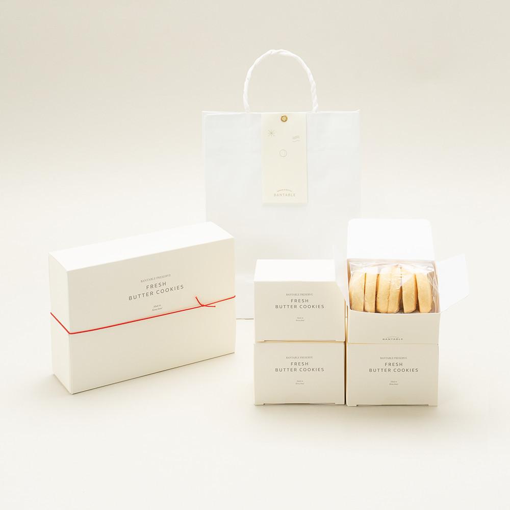 수제 버터 쿠키 답례품 선물 세트 360g 4개입