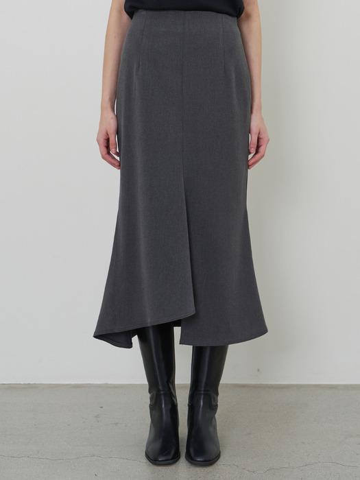 머메이드 슬릿 스커트 겨울버전 차콜