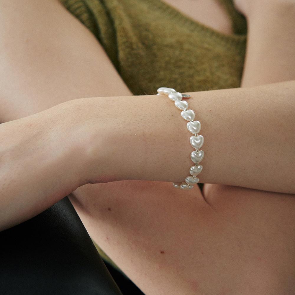 [925 silver] Huit.silver.61 / liber pearl bracelet