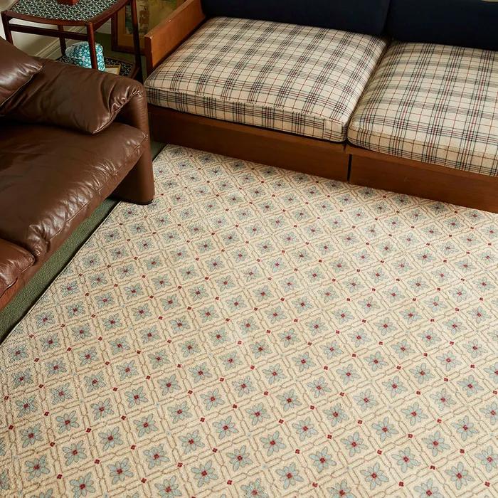 [29CM 단독]빈티지 타일 베이지민트 러그 4sizes