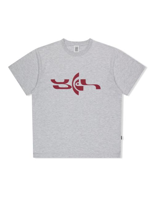 Geometric Logo Tee Grey