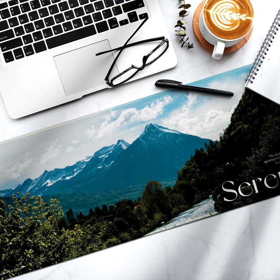 Serenity Interlaken 평온한 인터라켄 논슬립 와이드 데스크매트 장패드 책상덮개