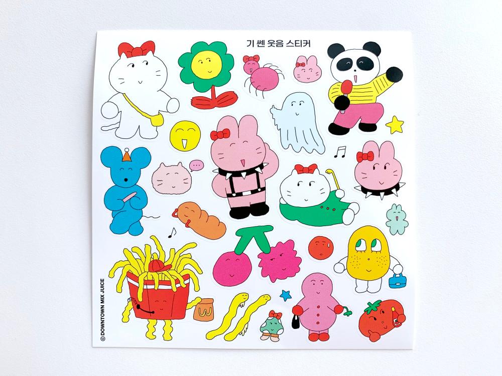 기 쎈 웃음 스티커