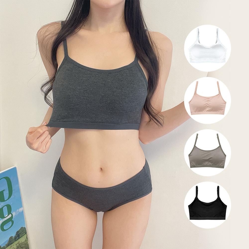 M부터 4XL까지 노와이어 브라탑세트 모달 노와이어 빅사이즈 속옷 브라렛 수면브라 스포츠브라