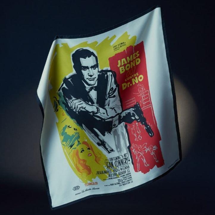 James Bond Dr. No Poster Silk Pocket Square - By Turnbull & Asser