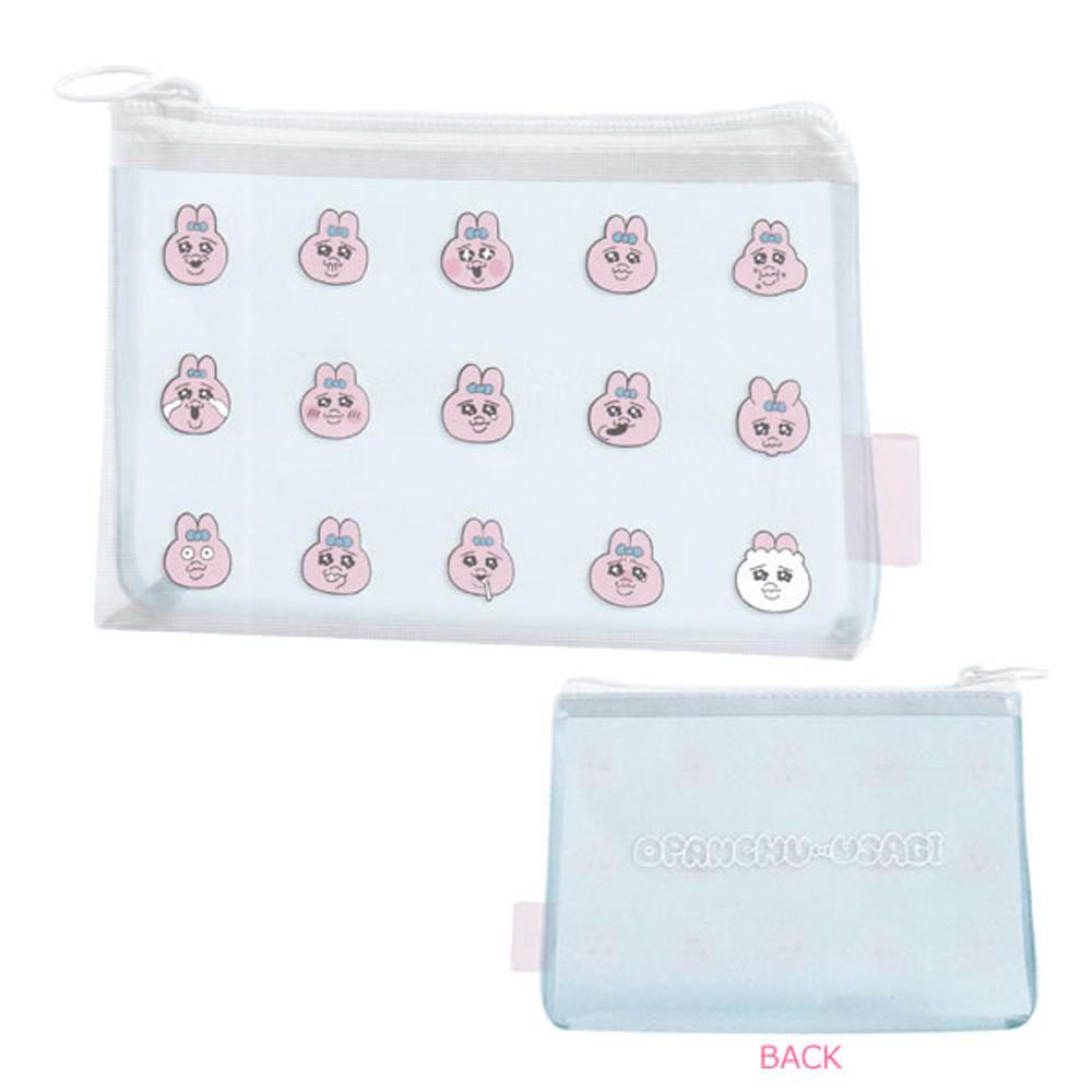 오빤쮸우사기 투명 pvc 파우치 필통 펜케이스 오판츄우사기 빤쮸토끼