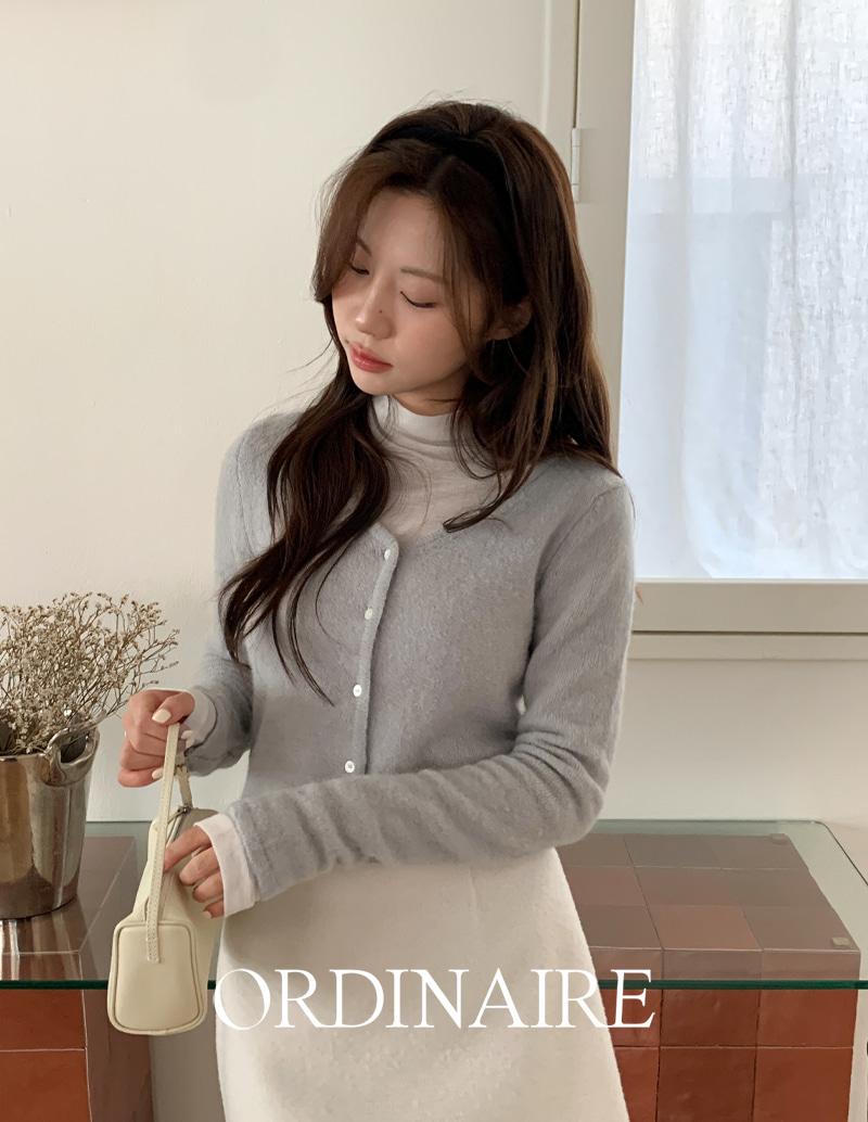 가내스라 [ordinaire] 단델 알파카 크롭 가디건 (2color/단독주문시오늘출발)