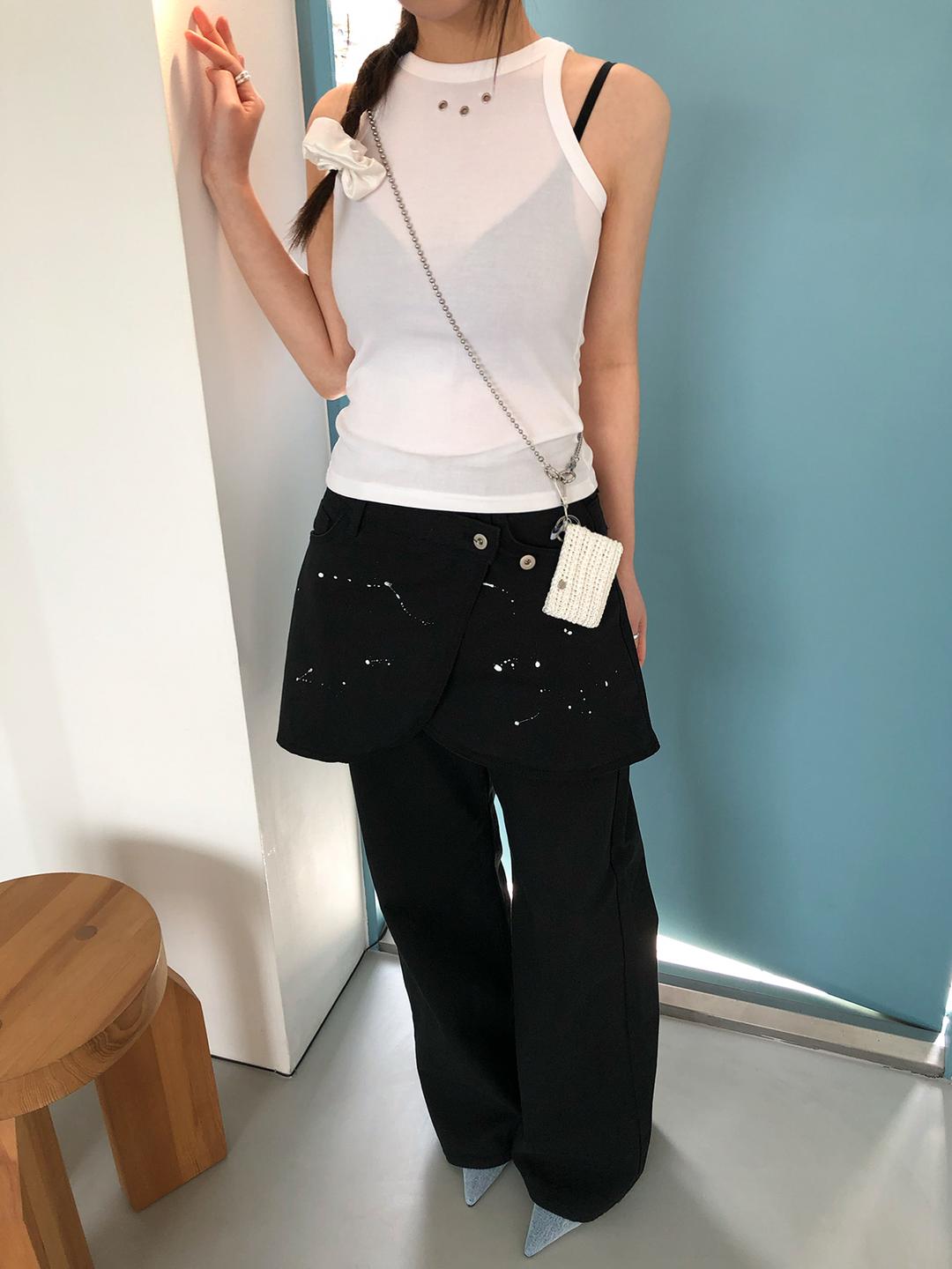 basic cotton pants (2color)