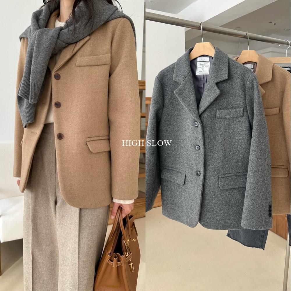 카인드 헤비 울 숏 코트 (울90)