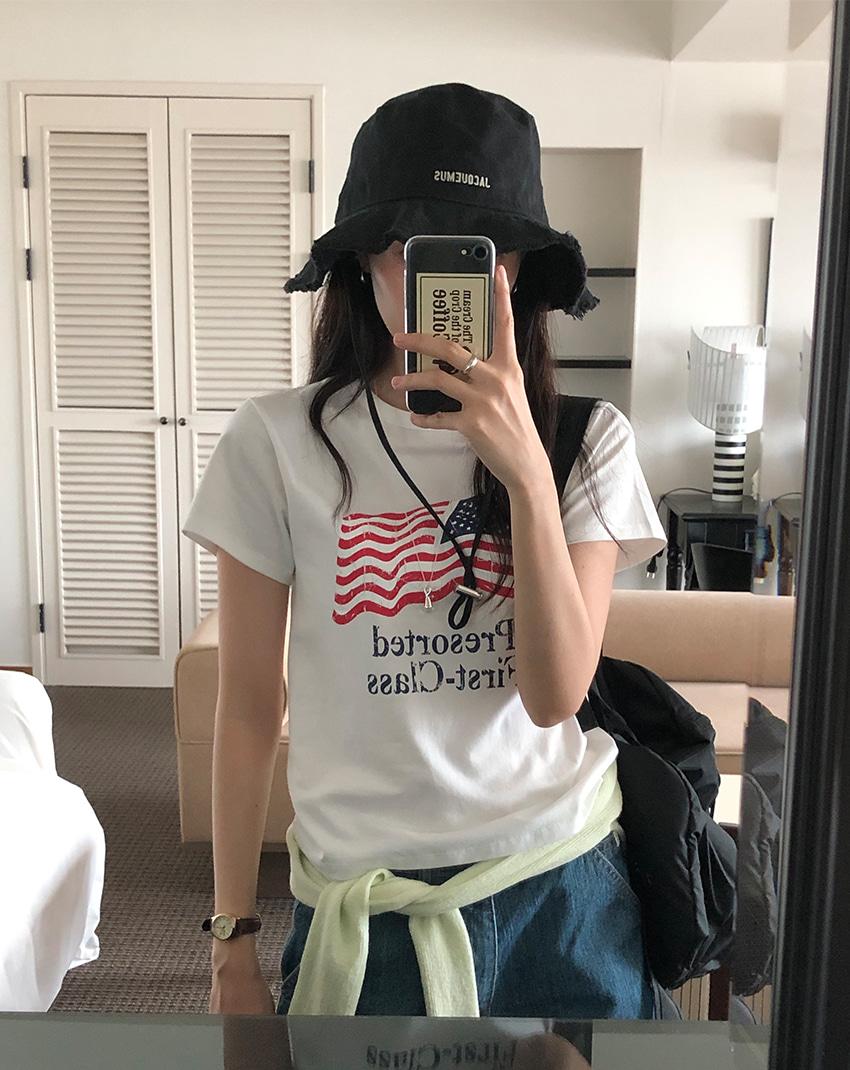 아메리카 슬림 반팔티 3color!