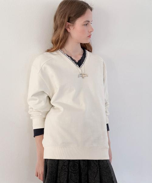 SN Lace Sweatshirt (Cream)