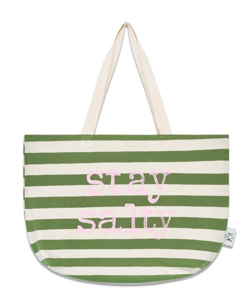 솔티 스트라이프 빅백 (Khaki)