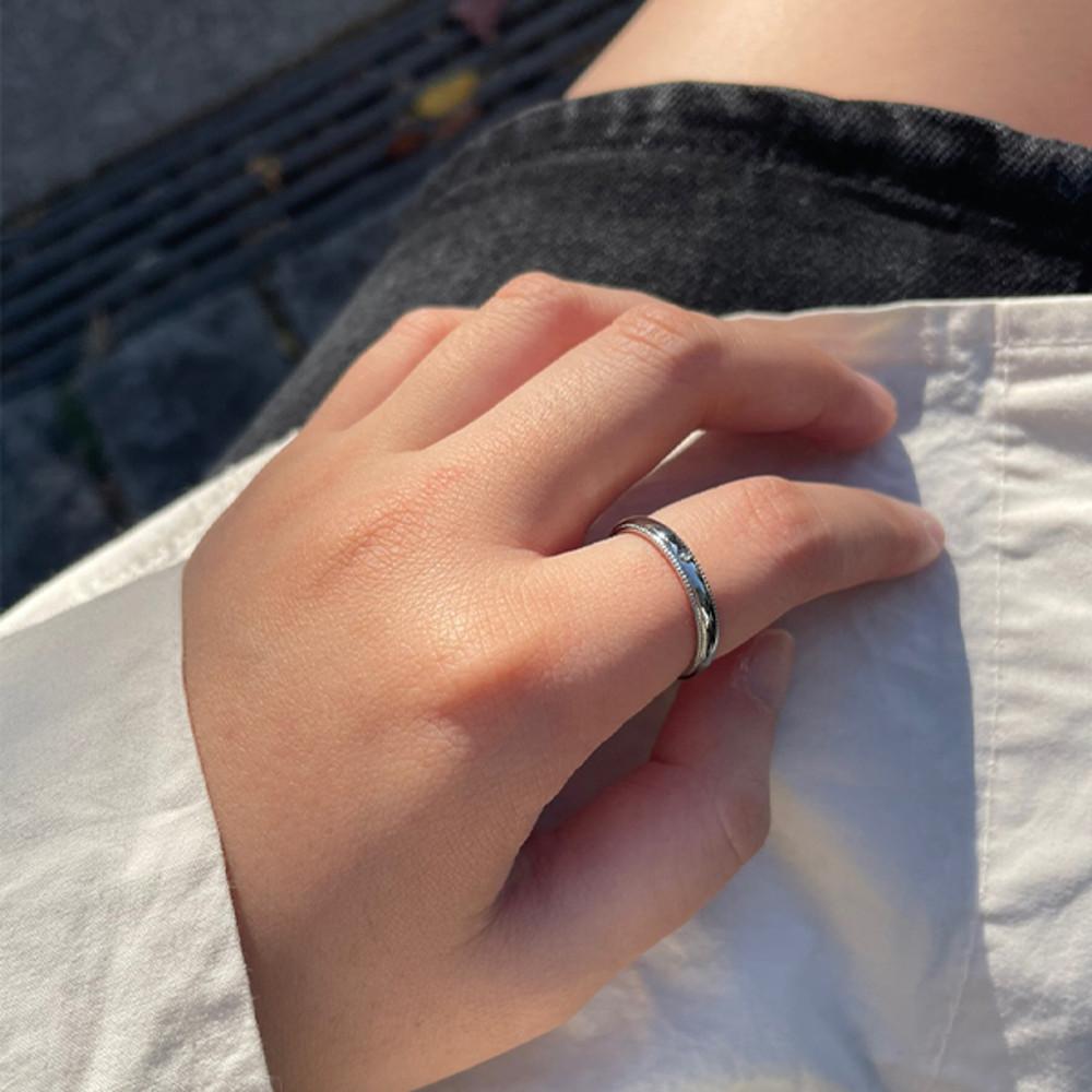 써지컬 밀그레인 큐빅링 사람이 소중한 가게 생리대지원 기부반지 후원반지