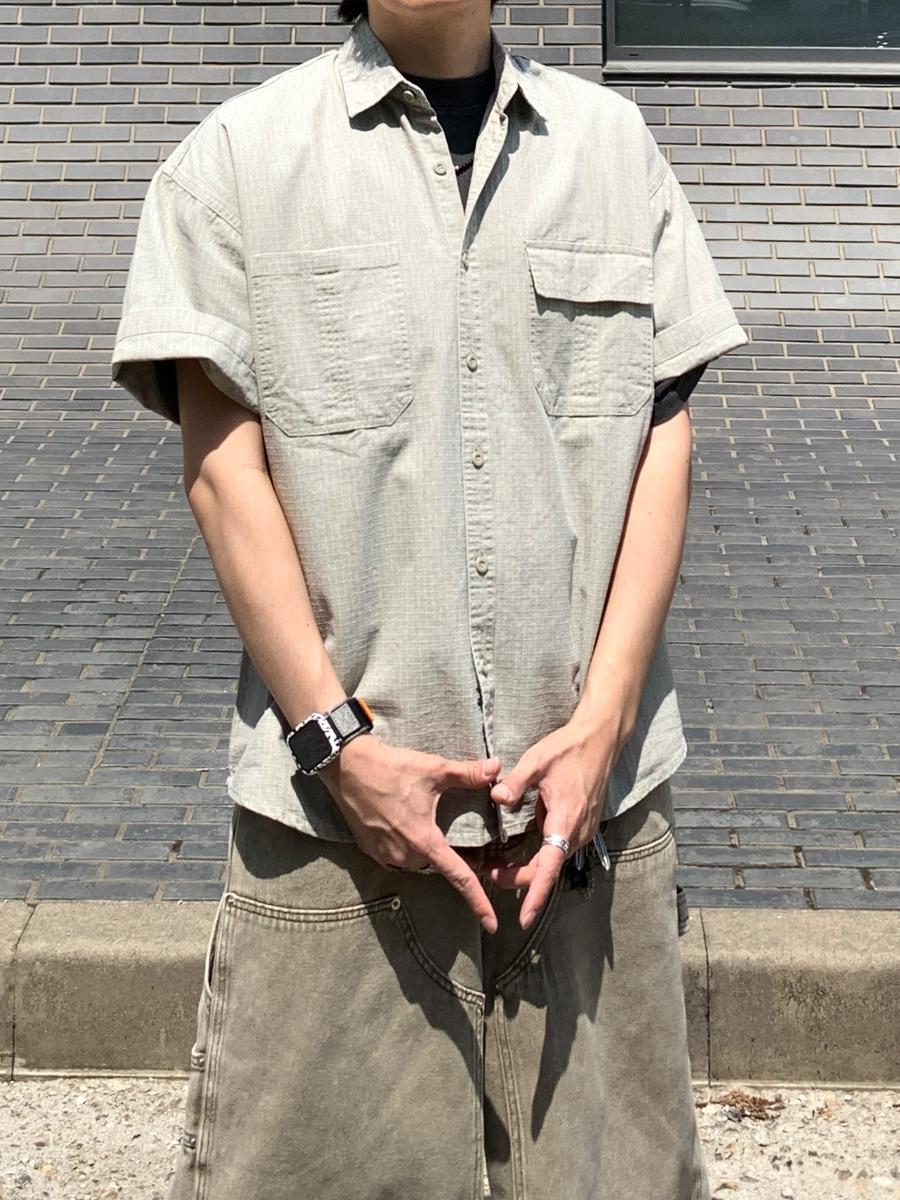 립스탑 피그먼트 워크 셔츠 (2color)