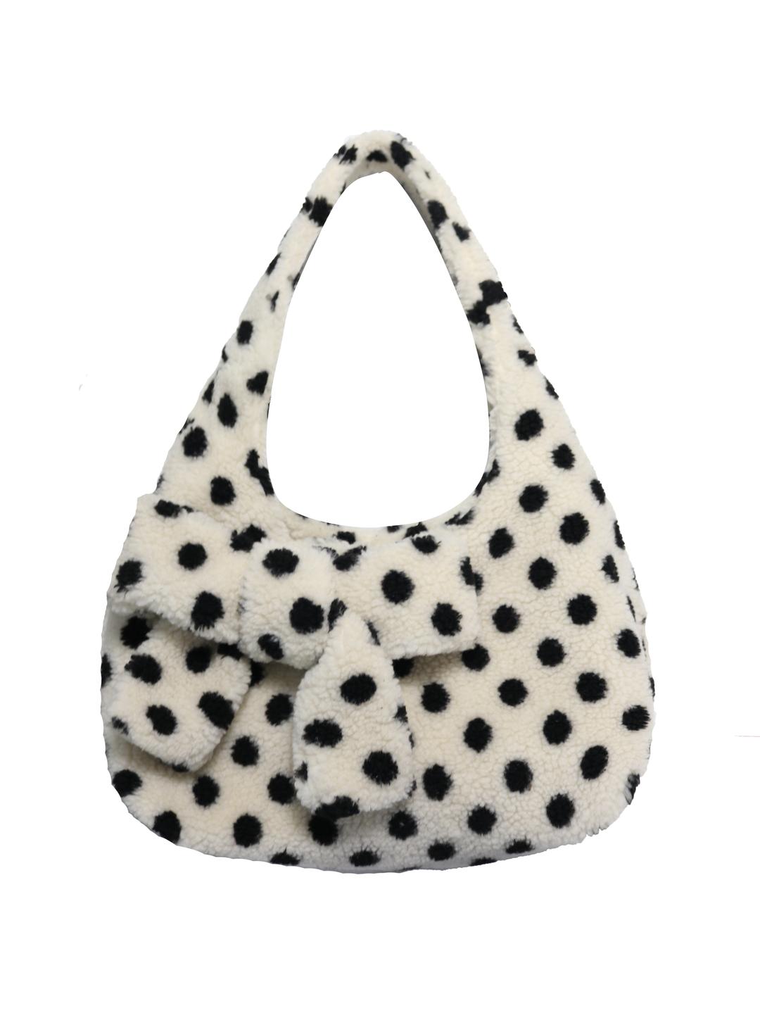 DOT FLUFFY SHOULDER BAG [IVORY]_12/23 부터 순차 발송