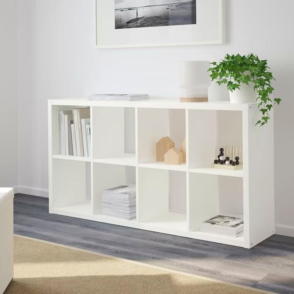 이케아낮은책장 가로 거실 공간분리 슬림 4단 2단 조립식책장 diy