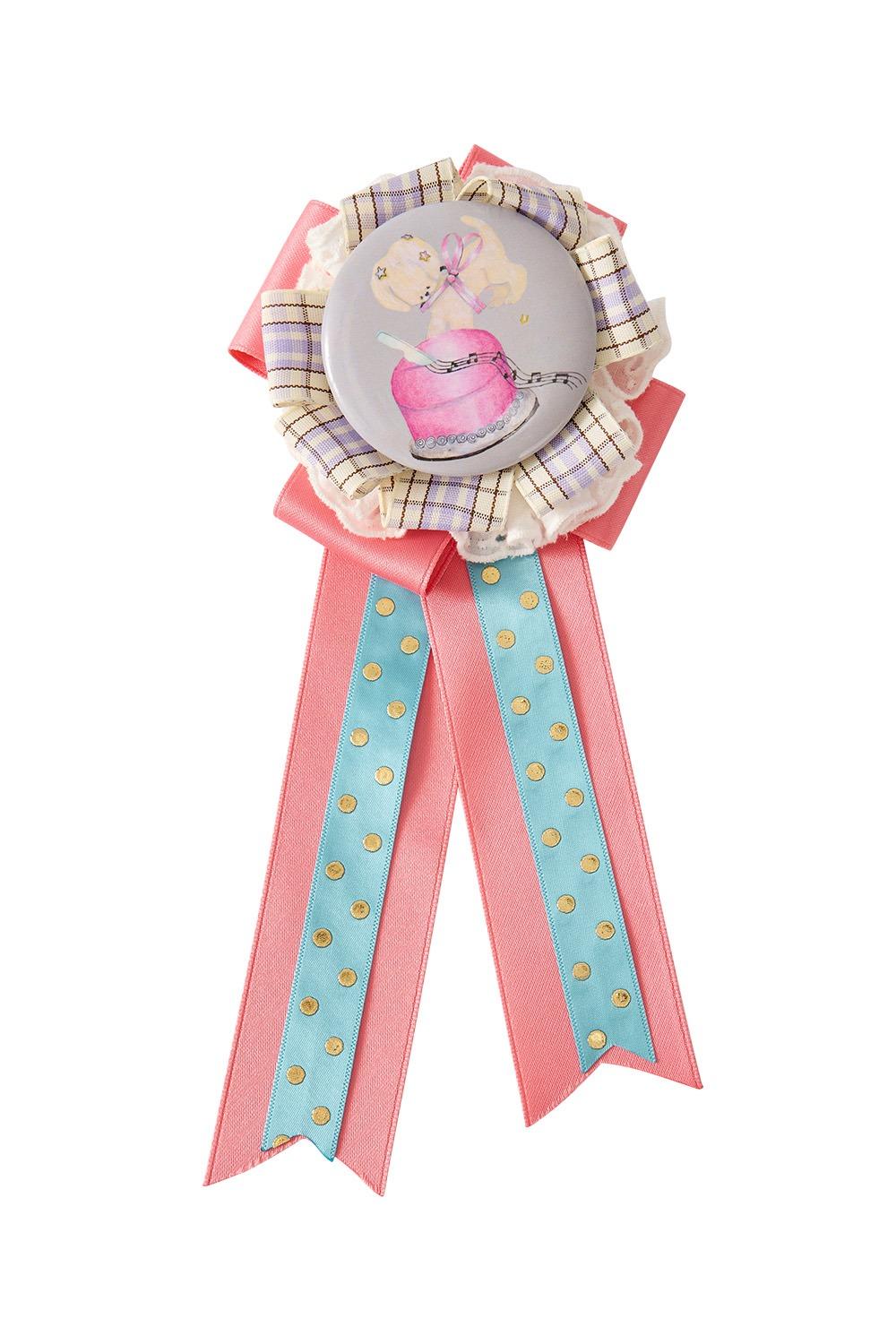 Ribbon-Tied Pin Brooch_Coral  [예약 배송 12월04일 순차 발송]