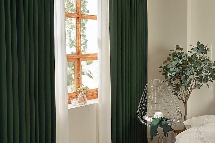 [맞춤] 국산 나비주름 항균 발수 암막커튼 자외선차단