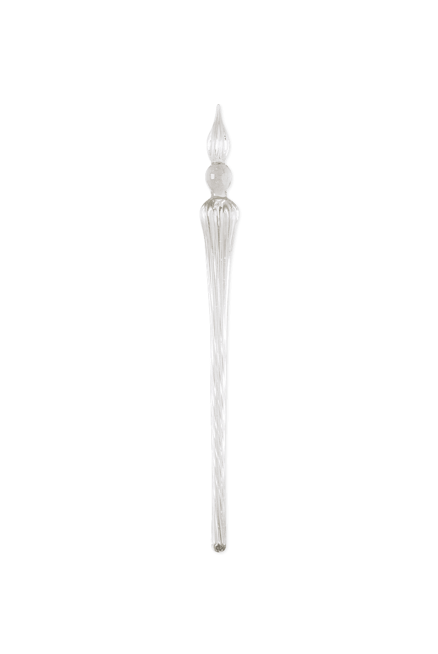 Round Glass Pen - Clear