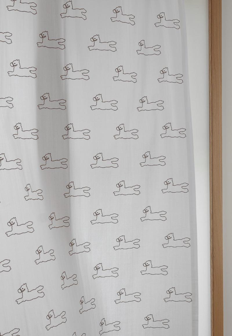 Happy Pony Embroidery Curtain 해피 포니 자수 커튼
