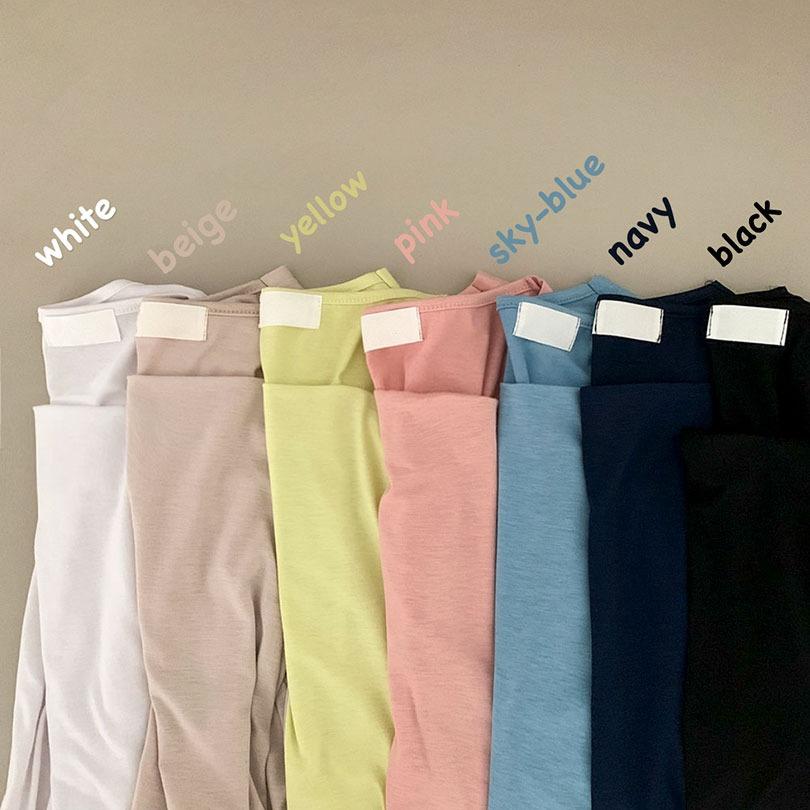 [7color]스퀘어 슬림핏 긴팔 티셔츠