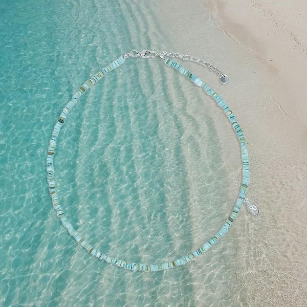 Marine wave Necklace [ocean blue]
