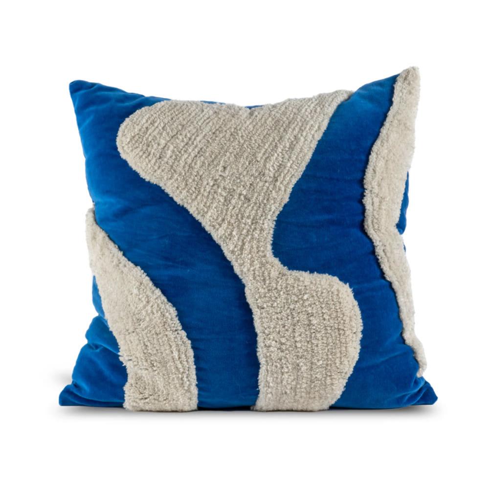 Byon 바이온 플러피 쿠션 50x50 cm Blue-beige