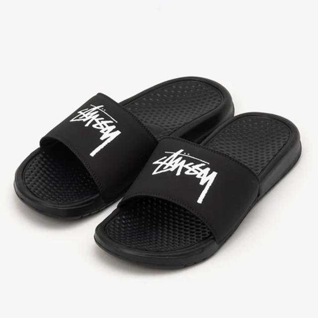 나이키 X 스투시 베네시 슬리퍼 블랙 남녀공용 슬라이드