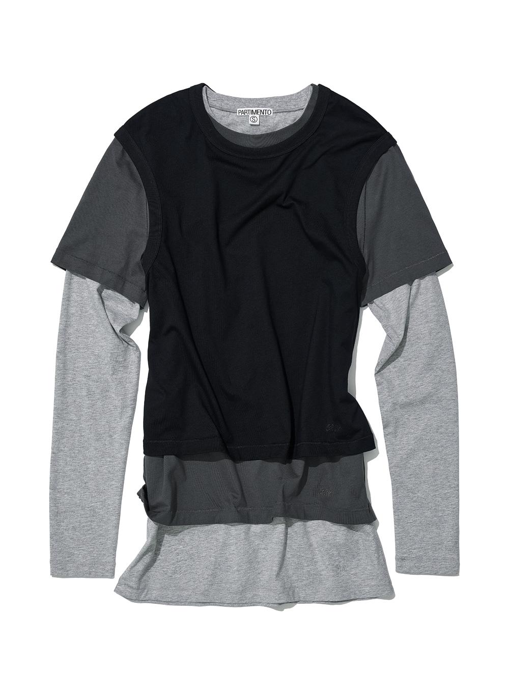 [WOMEN] (SET) 3 IN 1 ESSENTIAL LAYERED TEE_BLACK