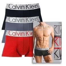 캘빈클라인 언더웨어 CK 남자 팬티 속옷 드로즈 사각 면 3장 세트 NB1656