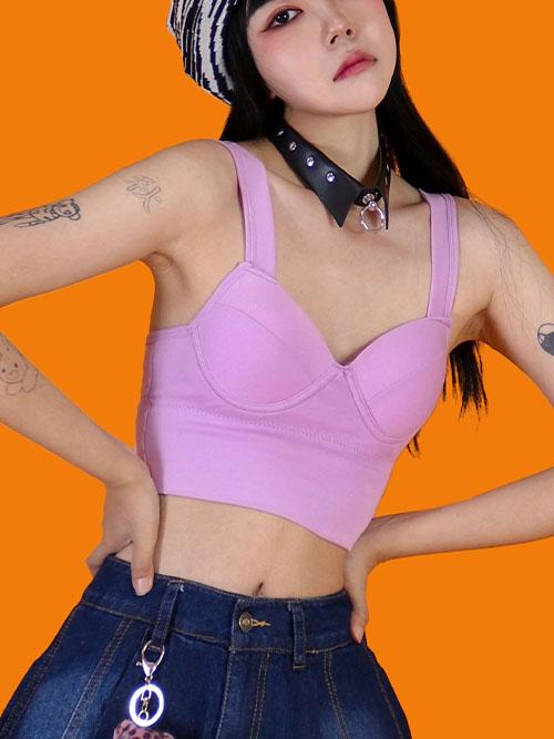 basic bustier (4color/캡내장)