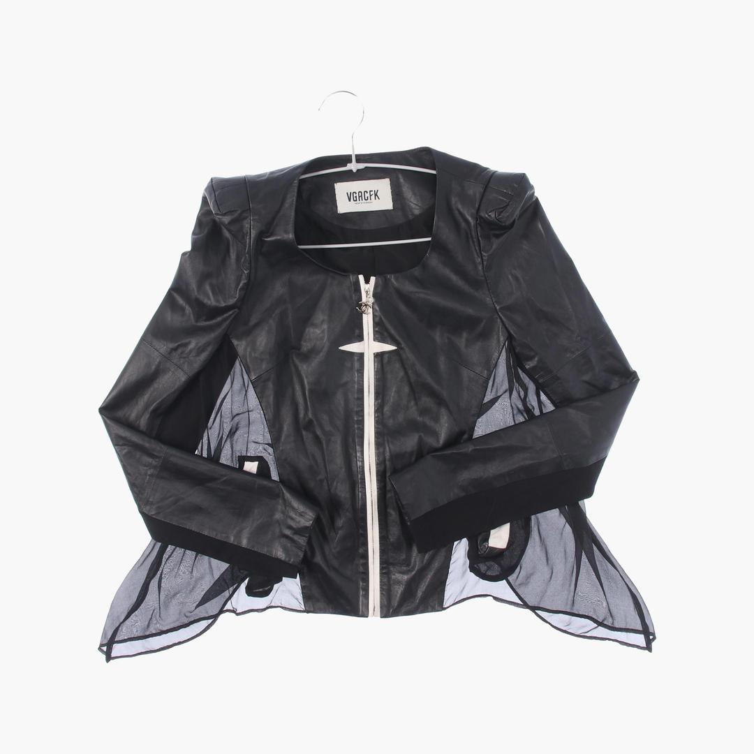 가죽 리얼 자켓 여자 L