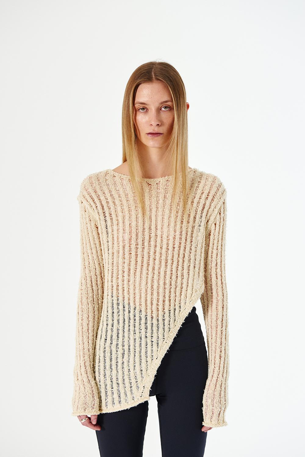 NETTING SLIT KNIT