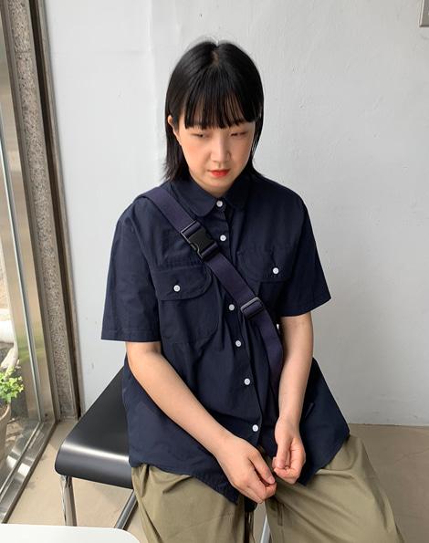 체디 포켓 반팔 셔츠 (3color)