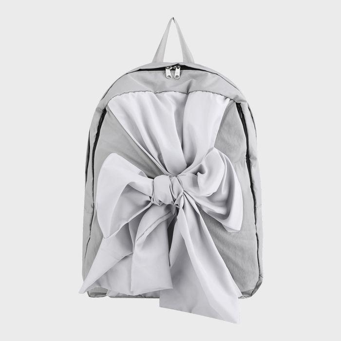 Knotted Backpack (Nylon-Silver)