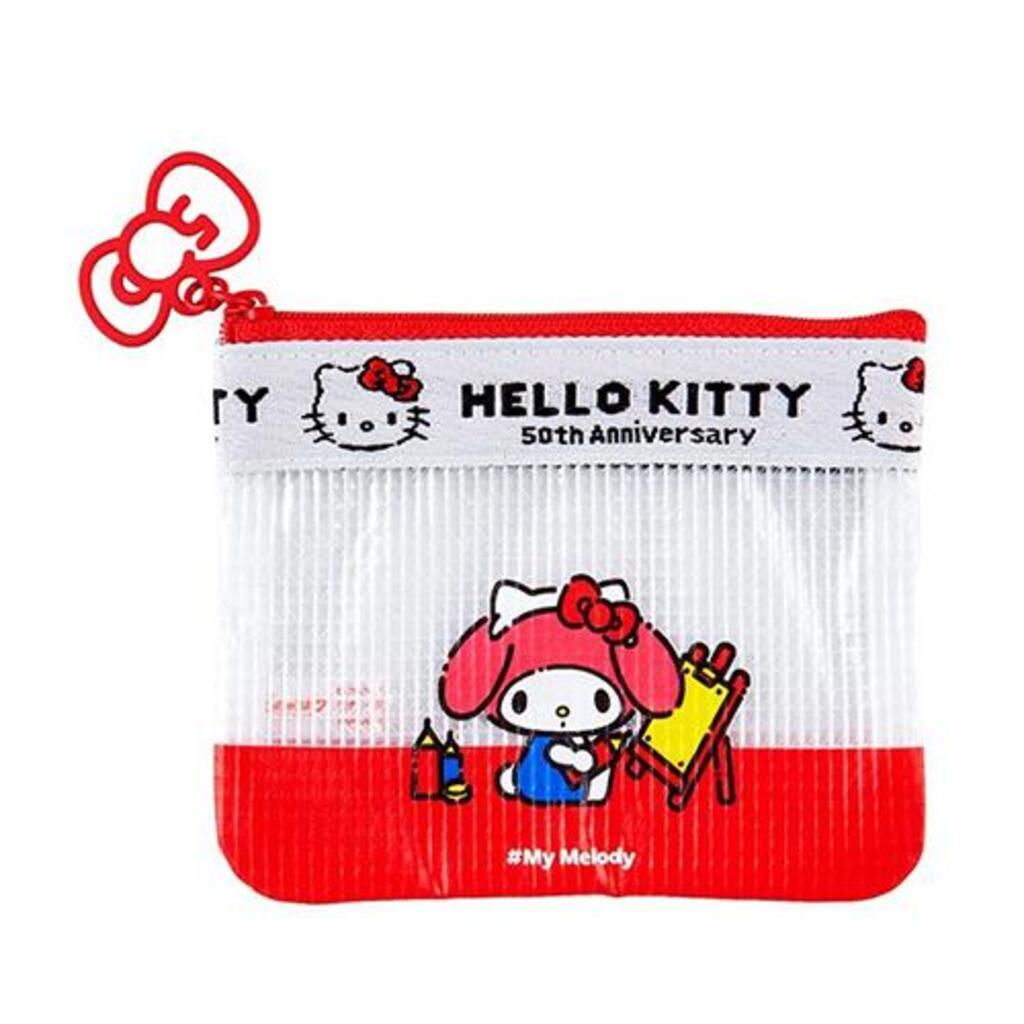 산리오 HELLO 모두! 비닐 플랫 파우치 02.마이멜로디