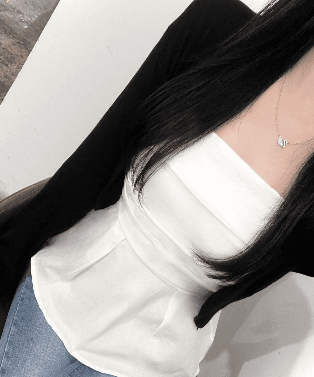 아무르 [사장강추/러블리] 스모크 밴딩 탑 나시 끈조절 가능