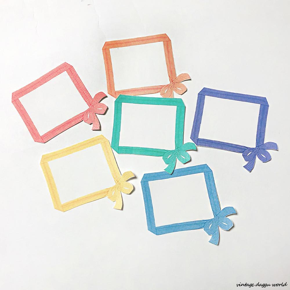 감성 다꾸 스티커 리본 프레임 다이어리 꾸미기 문구 스티커 인스