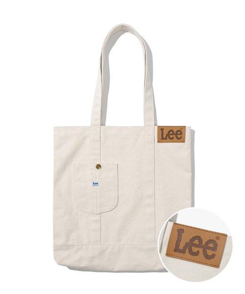 빈티지 로고 로코 포켓 에코백 아이보리