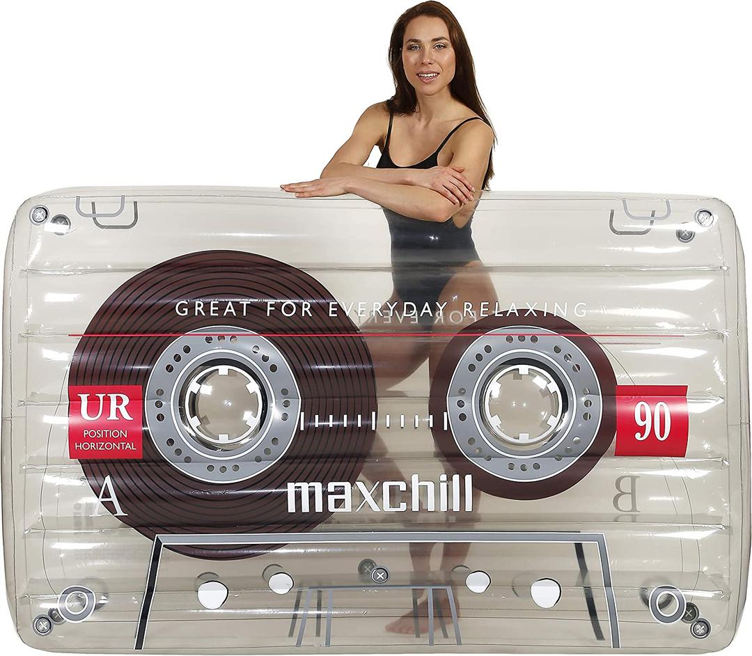 LOTELI Classic Cassette Tape Pool Float (Clear)