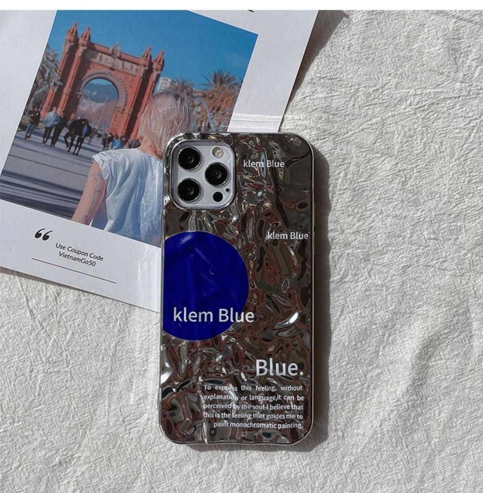 아이폰케이스 SILVER KLEM BLUE 아이폰 13 카메라 풀커버 실버 케이스