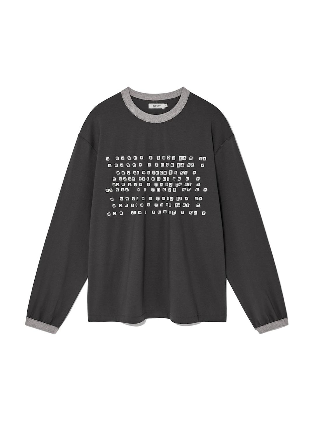 HOUSE BOXY LONG SLEEVE (CHARCOAL)
